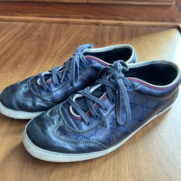 Gucci purple sneaker size 7 - Picture 2 of 5